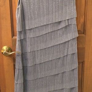 Silver sheath dress